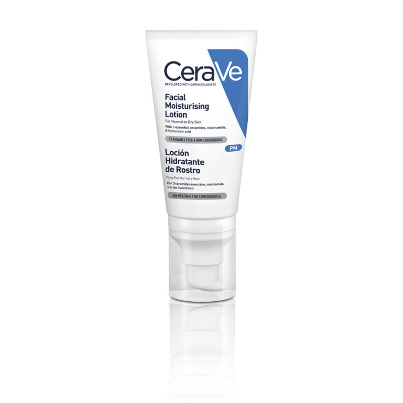 CERAVE LOCION HIDRATANTE DE ROSTRO PIEL NORMAL 1 ENVASE 52 ML