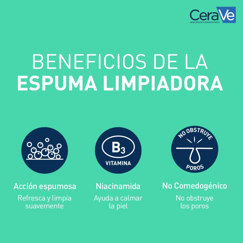 CERAVE GEL LIMPIADOR ESPUMOSO 473 ML