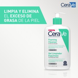 CERAVE GEL LIMPIADOR ESPUMOSO 473 ML