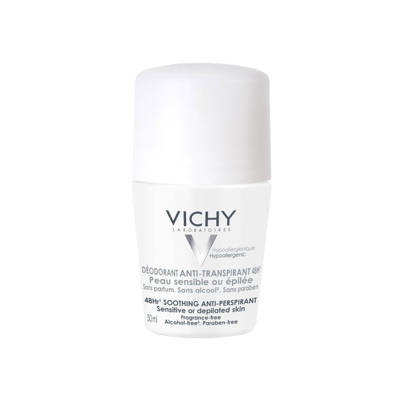VICHY DESODORANTE ANTITRANSPIRANTE ROLL-ON PIEL SENSIBLE 48H 50 ML