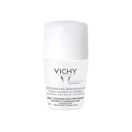 VICHY DESODORANTE ANTITRANSPIRANTE ROLL-ON PIEL SENSIBLE 48H 50 ML
