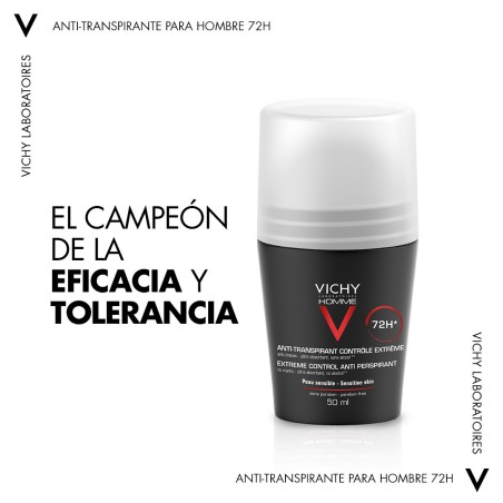 VICHY HOMME DESODORANTE ANTITRANSPIRANTE ROLL-ON 72H 50 ML