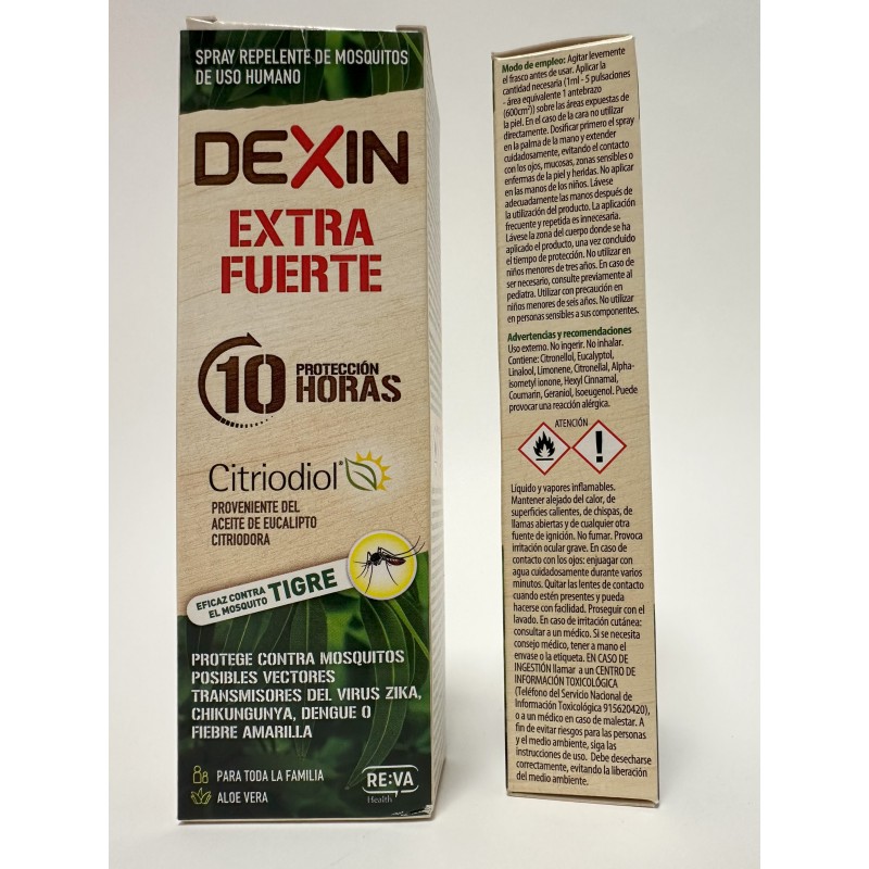 DEXIN EXTRA FUERTE REPELENTE DE INSECTOS SPRAY 75 ML