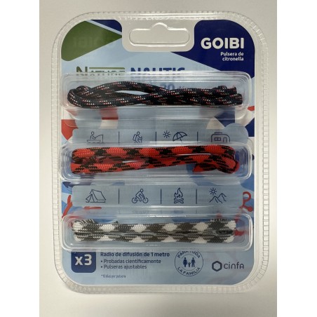 GOIBI PULSERA CITRONELA NAUTIC 3 UNIDADES