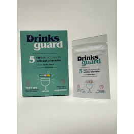DRINKS GUARD TEST DETECCION DROGAS 5 UNIDADES
