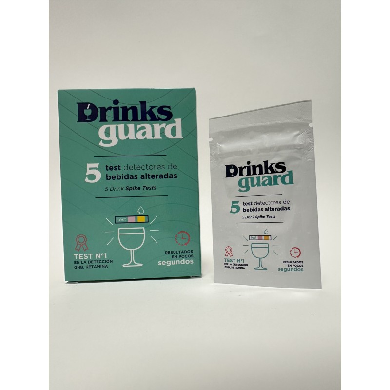 DRINKS GUARD TEST DETECCION DROGAS 5 UNIDADES