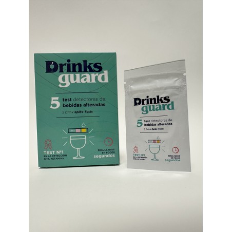 DRINKS GUARD TEST DETECCION DROGAS 5 UNIDADES