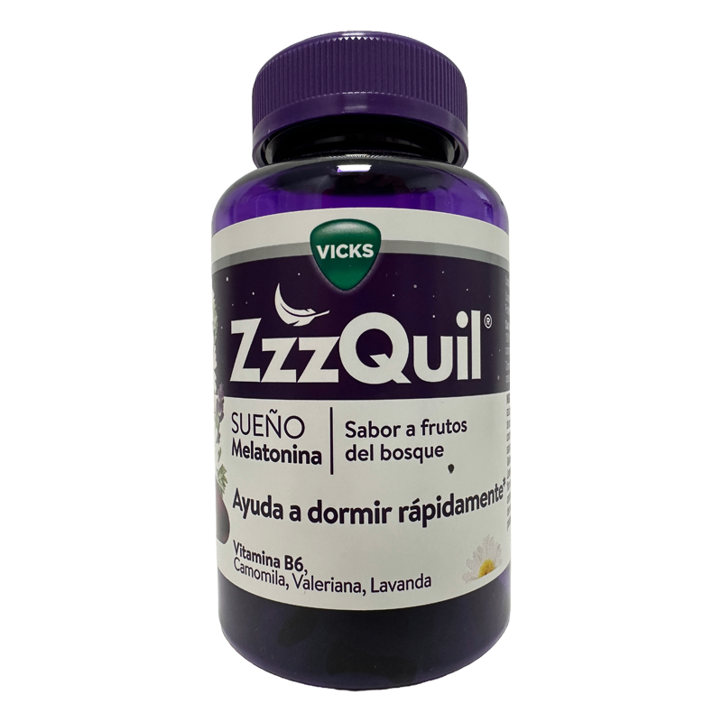 ZZZQUIL NATURA 60 GUMMIES SABOR FRUTOS DEL BOSQUE