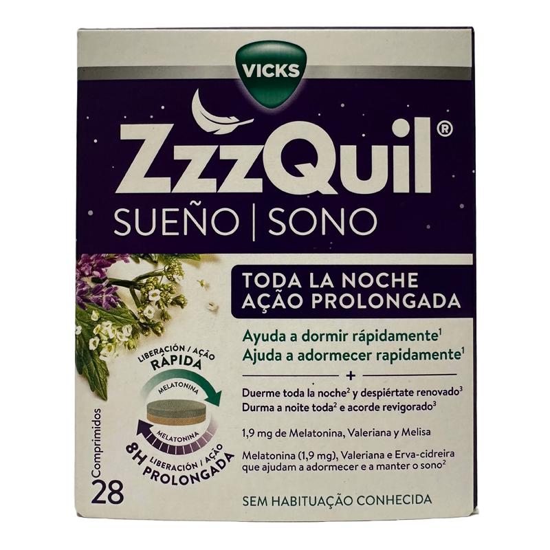 ZZZQUIL SUEÑO TODA LA NOCHE 28 COMPRIMIDOS