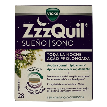 ZZZQUIL SUEÑO TODA LA NOCHE 28 COMPRIMIDOS