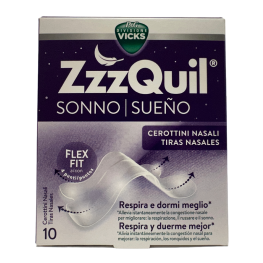 ZZZQUIL SUEÑO 10 TIRAS NASALES