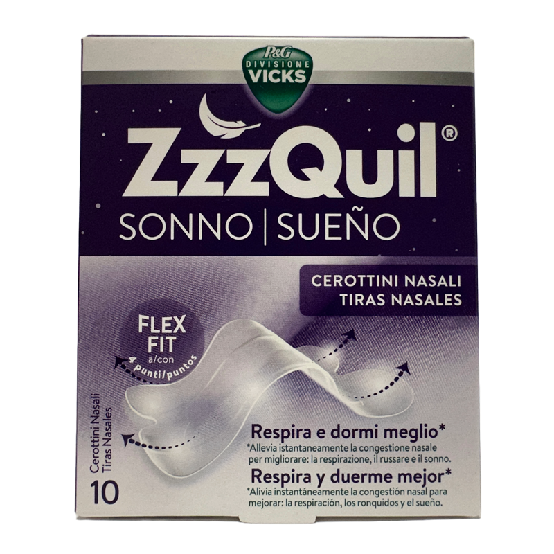 ZZZQUIL SUEÑO 10 TIRAS NASALES