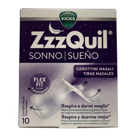 ZZZQUIL SUEÑO 10 TIRAS NASALES