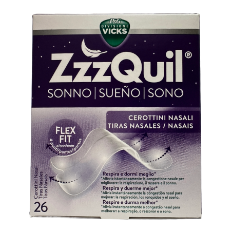 ZZZQUIL SUEÑO 26 TIRAS NASALES