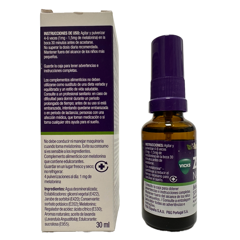 ZZZQUIL NATURA SPRAY 30 ML SABOR LAVANDA Y NARANJA