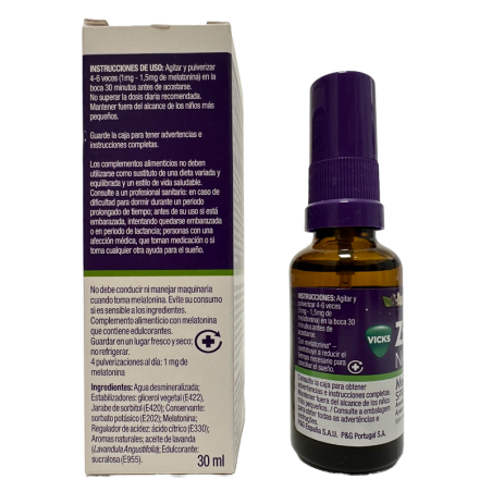 ZZZQUIL NATURA SPRAY 30 ML SABOR LAVANDA Y NARANJA