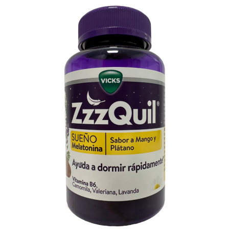 ZZZQUIL NATURA 60 GUMMIES SABOR MANGO & PLATANO