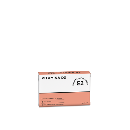 E2 VITAMINA D3 60 COMPRIMIDOS MASTICABLES