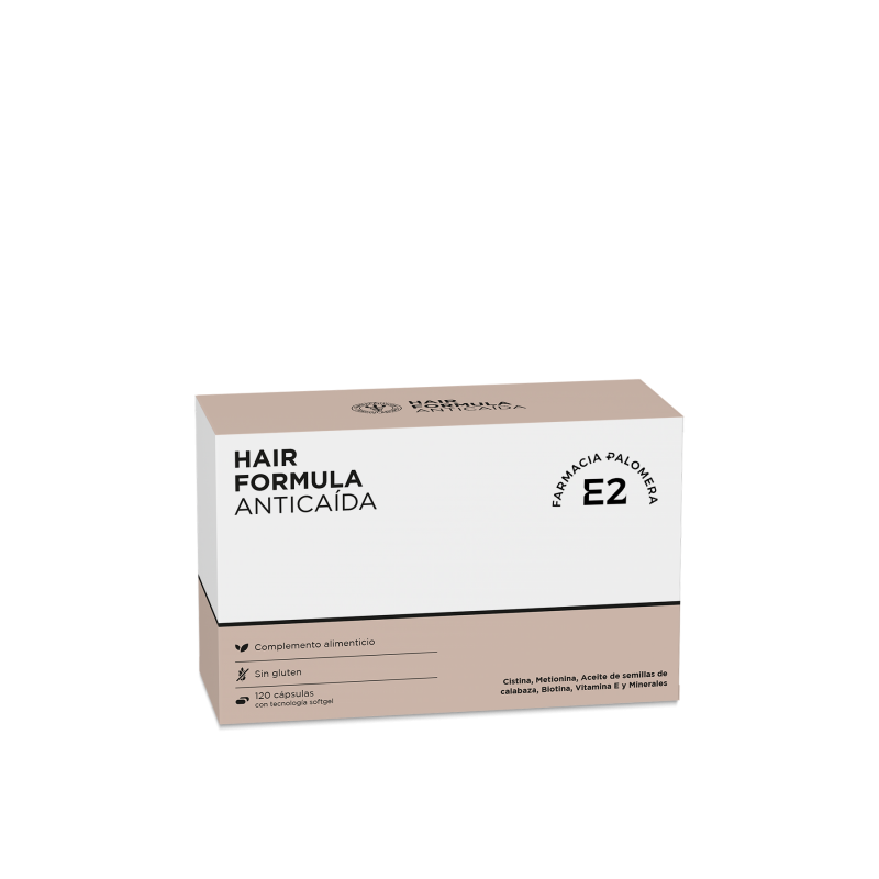 E2 HAIR FORMULA ANTICAIDA 120 CAPSULAS