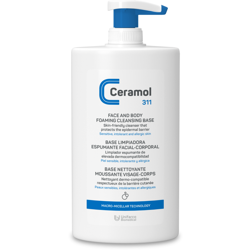 CERAMOL 311 BASE LIMPIADORA ESPUMANTE FACIAL CORPORAL 400 ML