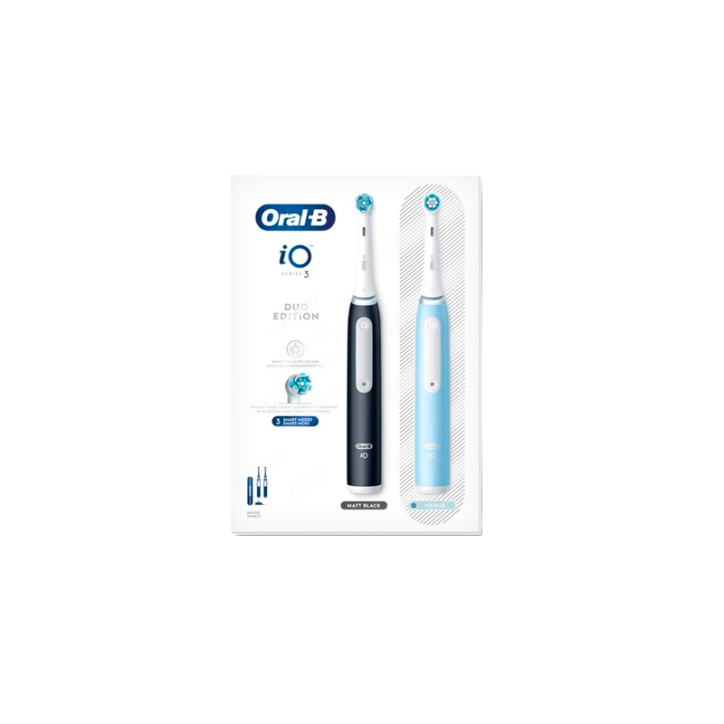 CEPILLO DENTAL ELECTRICO ORAL-B IO3 DUPLO COLOR AZUL Y NEGRO