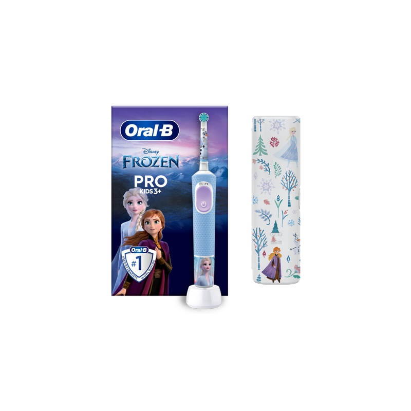 CEPILLO DENTAL ELECTRICO RECARGABLE INFANTIL ORAL-B VITALITY KIDS FROZEN II CON ESTUCHE DE VIAJE
