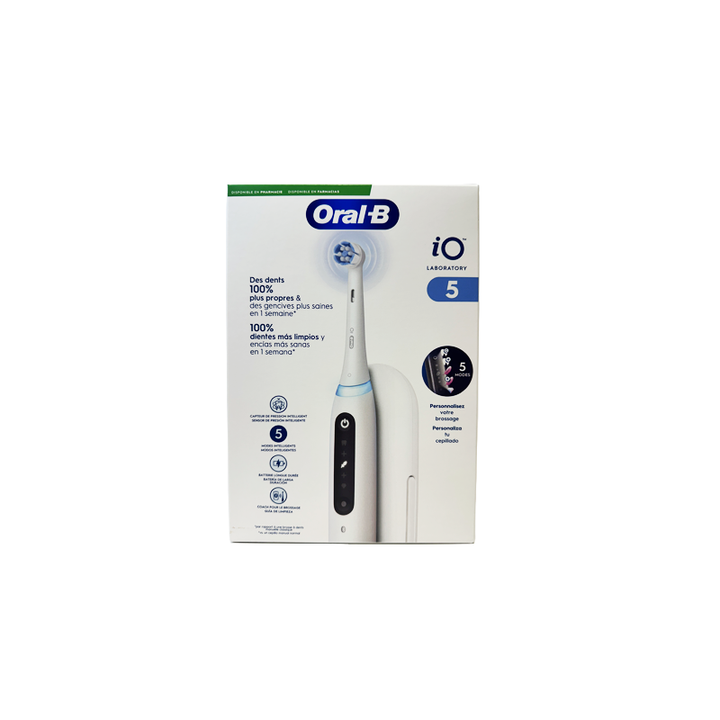 CEPILLO DENTAL ELECTRICO ORAL-B IO5 COLOR BLANCO